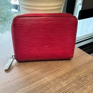 Louis Vuitton Fuchsia Epi Zippy Coin Purse